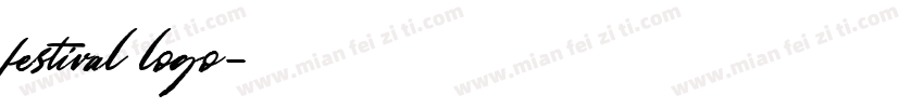 festival logo字体转换